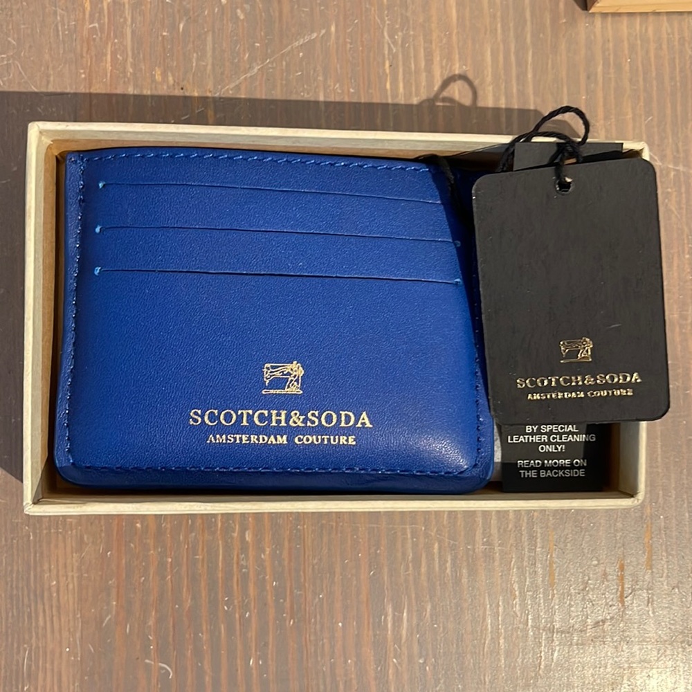 Scotch & Soda card case. Blue